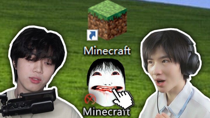 Dua Siswa SD Menantang Hutan Horor di Minecraft