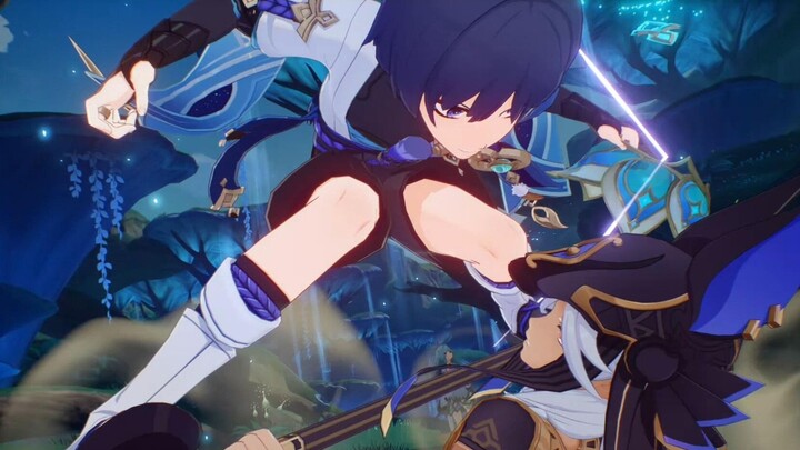 A skirmisher fought four enemies at once, stepped on Senor's red sand staff, and dodged Tinari's tra