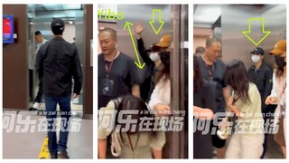 Wang Yibo and his team enthusiastically waved to SINA's field reporters before leaving work