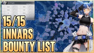 ALL LOCATION BOUNTY LIST OF TARGET INNAS 15/15 UNDER WATER - TOWER OF FANTASY