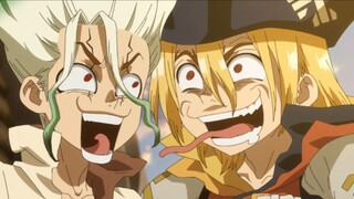 [Dr. Stone] Keduanya mulai mengungkapkan perasaan mereka yang sebenarnya lima detik setelah mereka b