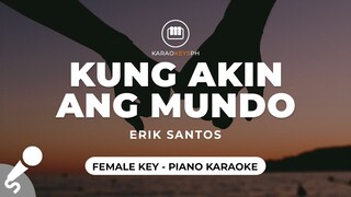 Kung Akin Ang Mundo - Erik Santos (Female Key - Piano Karaoke)