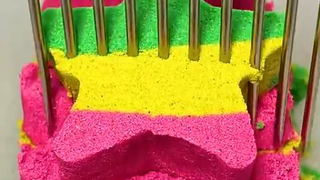 Very Satisfying and Relaxing_ Kinetic Sand ASMR_ Drop and squish