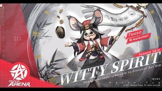 Onmyoji Arena - Preview of Tesso's Season Skin 'Witty Spirit'
