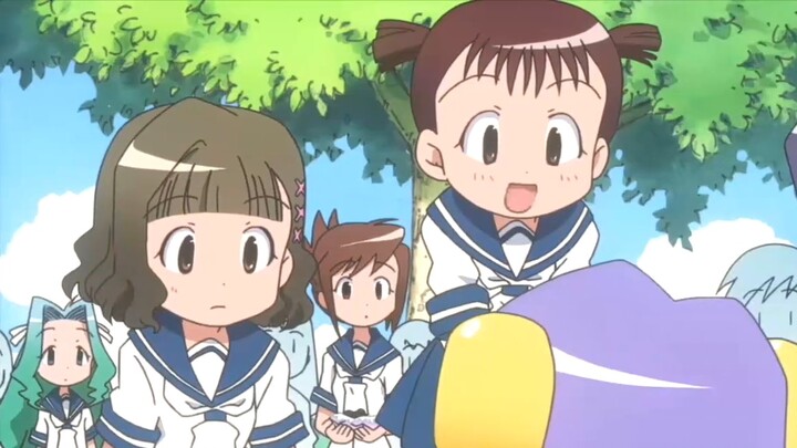 The uncle was so fascinated by the cuteness of mayonnaise that he blushed!