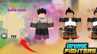 PEGUEI SECRET SHINY DE BLACK CLOVER COM SOLID GOLD EM LIVE NO ANIME FIGHTERS SIMULATOR ROBLOX