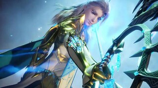 Dugu Bo bertarung melawan Light Feather Douluo, pandangan Medusa tertahan, skill es dan saljunya san