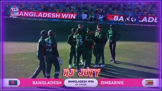 Bangladesh Won The Match Against Zimbabwe in WORLD CUP.