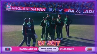 Bangladesh Won The Match Against Zimbabwe in WORLD CUP.