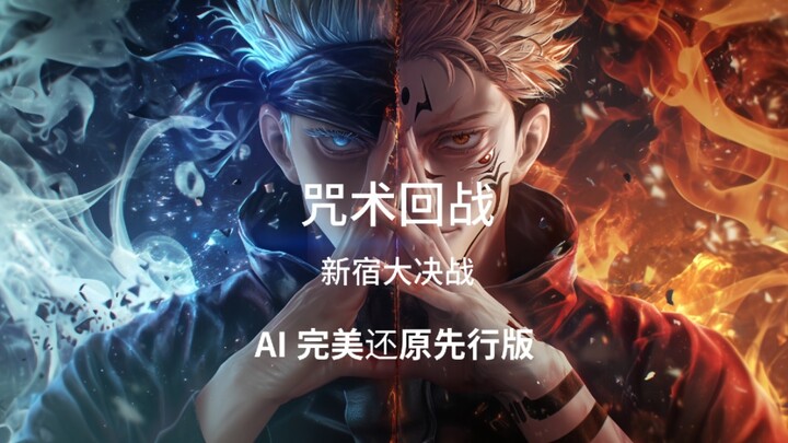 咒术回战Ai完美还原：提早感受新宿决战【AI影像大赛-奇幻赛道】