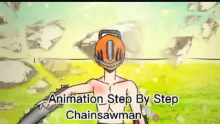 ANIAMTION STEP BY STEP: CHAINSAWMAN!! (FANART ANIMATION SHORT)