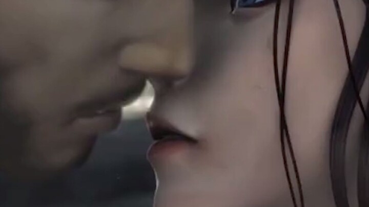 CG kiss scene, so clear, the picture is too beautiful