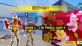 SI HITAM NGE TROLL SKOR 1-3 JADI 4-3🔥 || FREEFIRE