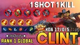 One Shot One Kill! Top Global Clint Gameplay by ★3bØo∂y★ - Mobile Legends
