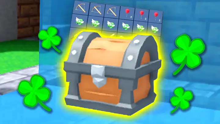 LUCKY CHEST in Roblox Bedwars Skywars...