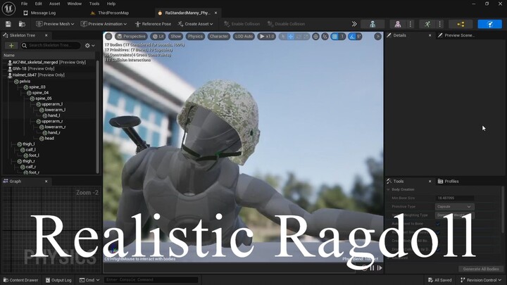 Realistic Ragdolls in my UE5 game