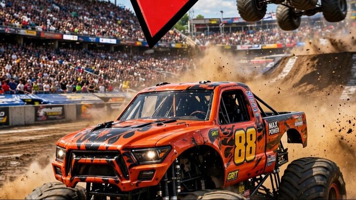 This Driver Is FEARLESS 😤 #MonsterJam #MonsterTrucks