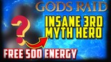 [F2P] Free 500 Energy Guide and INSANE 3rd Myth Hero - Gods Raid Team Battle RPG