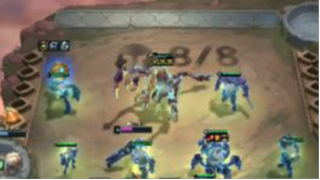 Cho'gath 3 sao 3 giáp máu mỗi cú gặm là 1 Stack