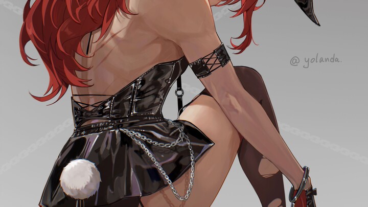 Vẽ một cô gái đỏ rực… nóng bỏng!