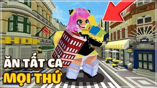 ROBLOX Mình Ăn Cả Thế Giới Và Trở Thành Người Khổng Lồ Trong Roblox Eat And Destroy