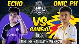 ECHO PH VS ONIC GAME 01 | MPL PH SEASON 10 | DAY 3 WEEK 1