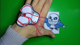How to draw simple 3D sans UNDERTALE Sans Đánh HERO ART