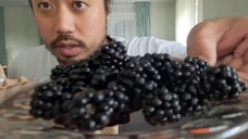 ASMR EATING BIOLOGICAL BLACKBERRIES & PAINTING WOODEN FLOWERS