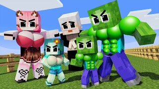 Monster School : POLICE BABY ZOMBIE SUPERHERO - Minecraft Animation