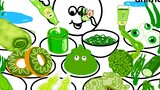真·绿色食物专场，小吃货今天有亿点绿【治愈减压美食动画】
