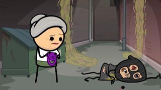 "Cyanide Joy Show" black humor brain hole animation - Little Man