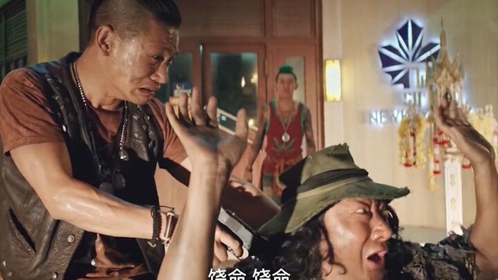 The heinous kidnapper kneels in the street, and passersby pelt him with money—this scene truly moved