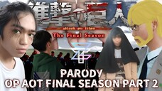 NGAKAK!! PARODY OPENING ATTACK ON TITAN FINAL SEASON PART 2 SIM-THE RUMBLING PARODY INDONESIA