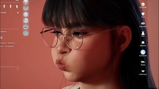 When the game can be used with facial capture, the girl played for three hours