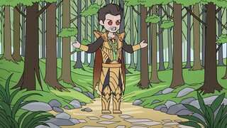 World-destroying colorful dragon