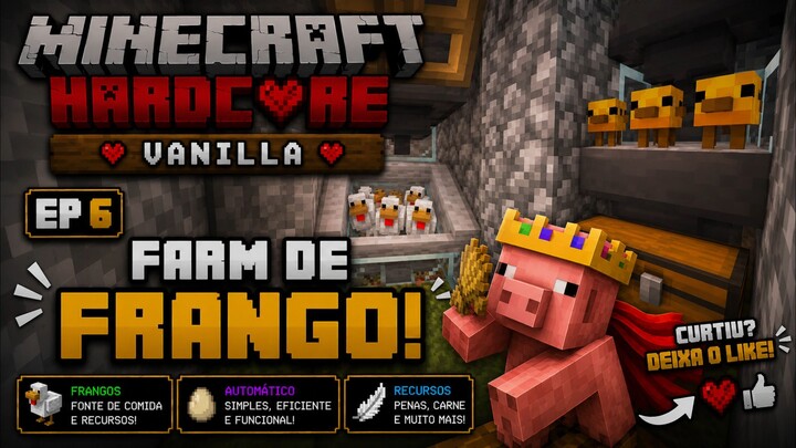 Minha Primeira Farm Automática no Hardcore! - Minecraft Hardcore Vanilla #6