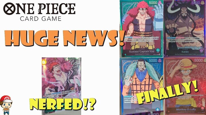 Exclusive Pre-Release Promos FINALLY Revealed! Eustass Kid NERFED!? (One Piece TCG News)