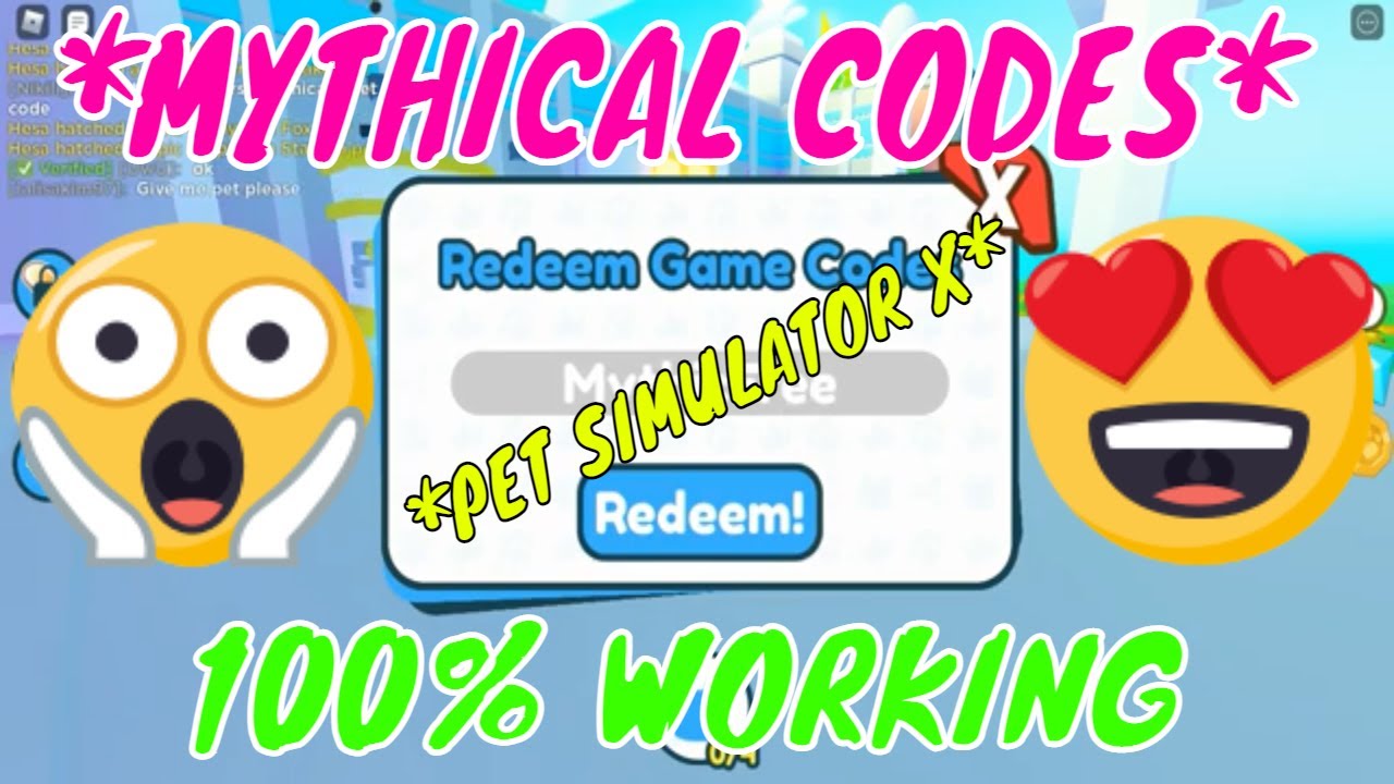 ALL NEW SECRET *MYTHIC* Codes in PET SIMULATOR X?! 5 NEW CODES