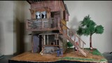 How to make Canteen house diorama using popsicle sticks