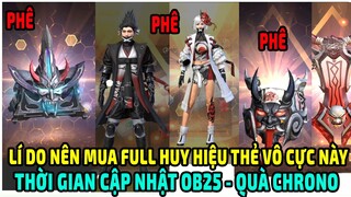 Tiêu 7000KC Review Full Quà Thẻ Vô Cực Tháng 12 | Thời Gian Cập Nhật Ob25 Free Fire | Cục Tạ Lee