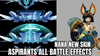 Aspirants Battle Effects ( Recall, Elimination, Spawn ) | NANA New Special Skin | MLBB