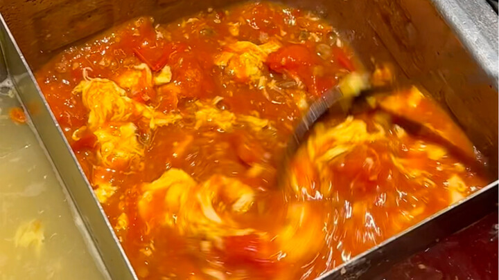 Di Haidilao, cuma 8 yuan buat nasi siram daging sapi telur tomat!