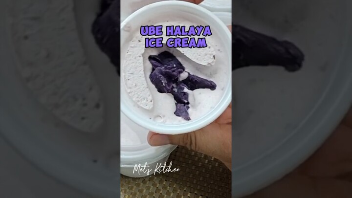 Ube Halaya Ice Cream #shorts #easyrecipe