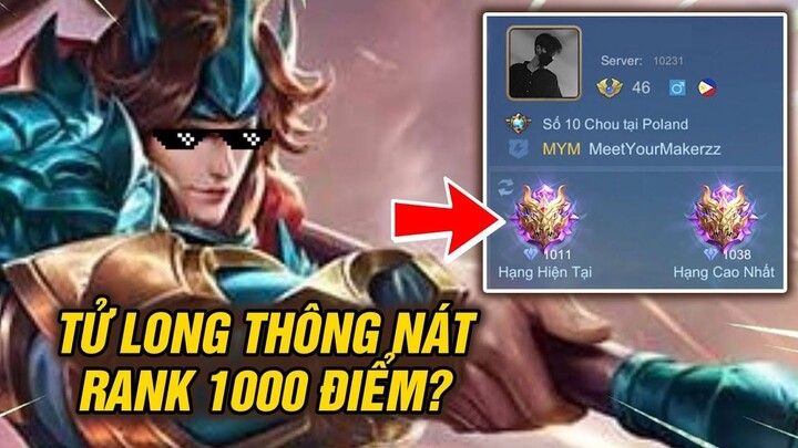 MLBB _ TỬ LONG _THÔNG NÁT_ RANK VINH QUANG THẦN THOẠI 1000 ĐIỂM__ _ Tốp Mỡ