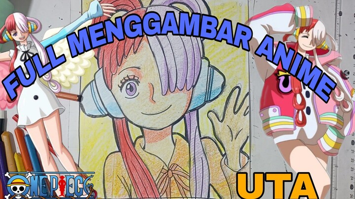 full menggambar uta dari anime one Piece