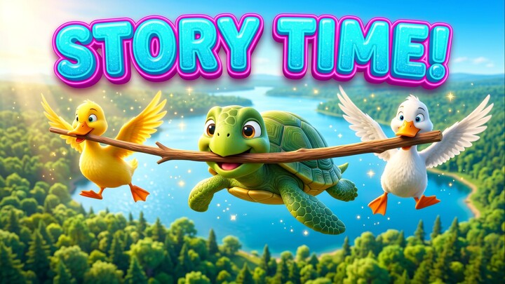 The Turtle Who Fell from the Sky 🐢 Short Moral Stories for Kids | Animated Tales