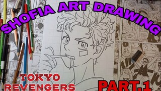 DRAWING ANIME TOKYO REVENGER part.1