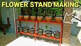 FLOWER STAND MAKING | 2 LAYER FLOWER STAND | SIMPLE FLOWER STAND DESIGN