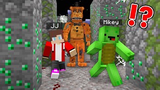 MIKEY & JJ ESCAPE FROM GIANT FREDDY FNAF IN MINECRAFT - MAIZEN PARODY MIZEN MAZEN FENDY MAIKID