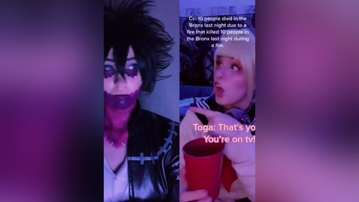 duet with  Late night TV with Toga😆 myheroacademia dabi toga MyTeacherWins